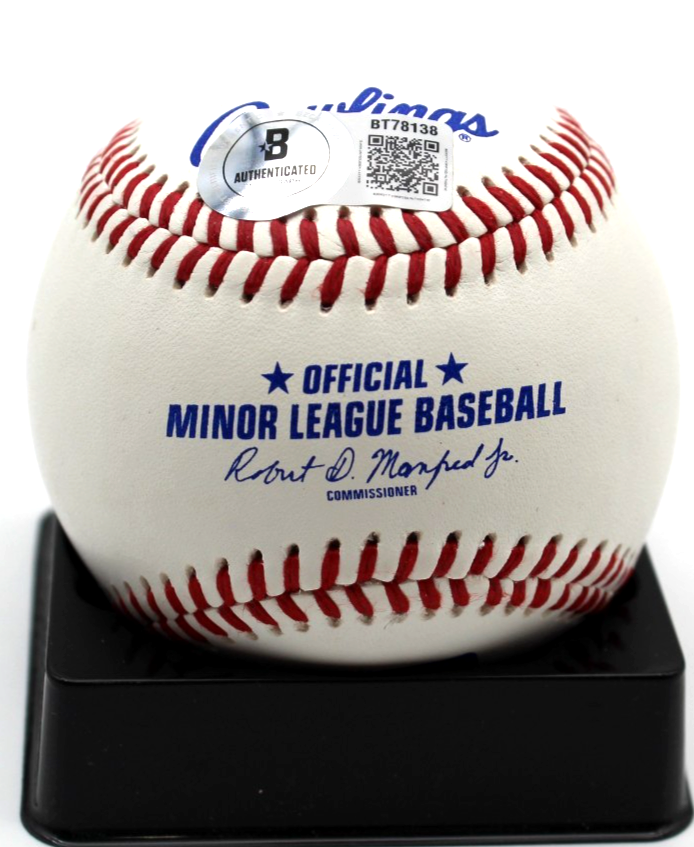 Chris Widger Signed White Sox Minor League Baseball w/Beckett BAS BT78138