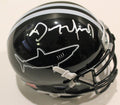 Dennis Quaid Miami Sharks Any Given Sunday Signed Mini Football Helmet W/COA