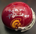 J.T. Daniels Signed USC Trojans Mini Football Helmet w/COA Fight On! JT