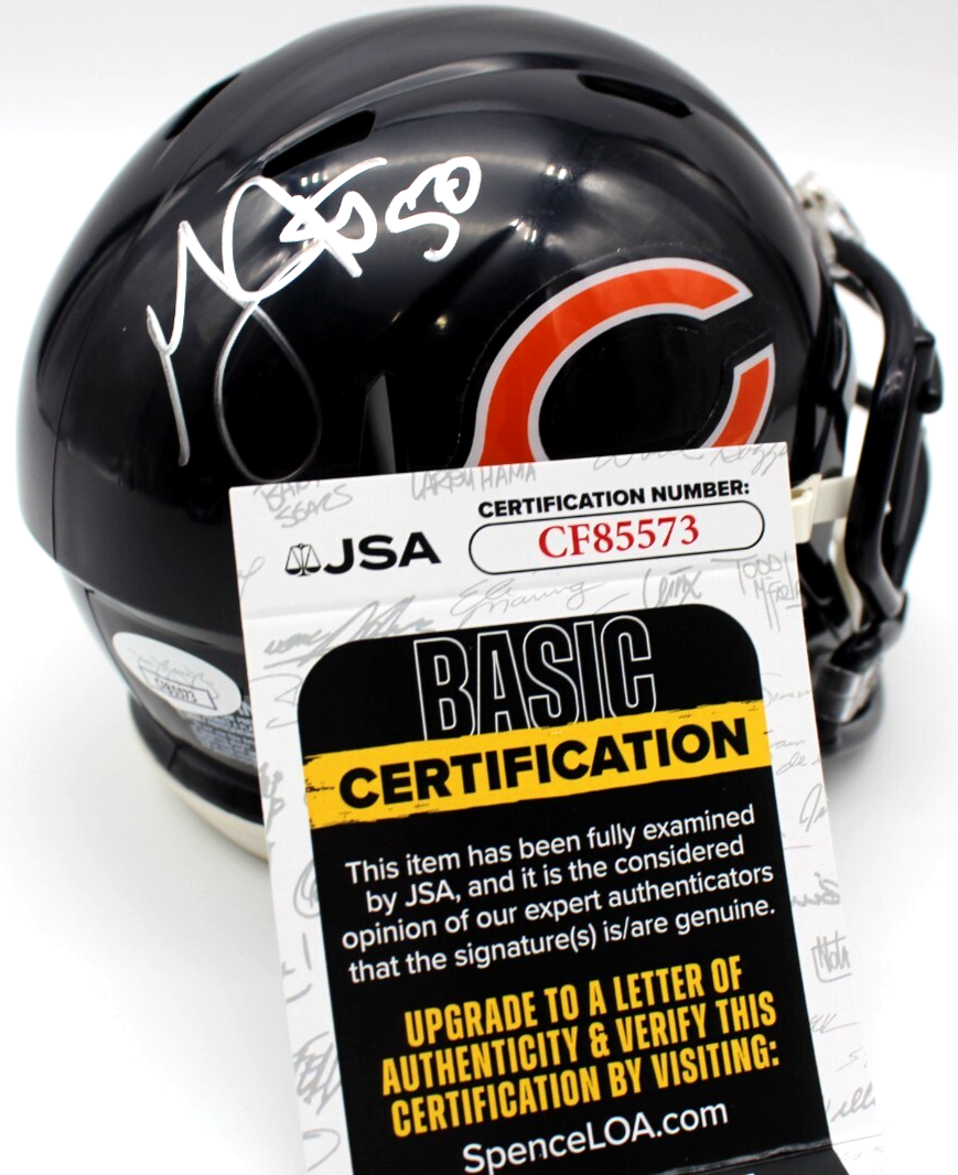 Grady Jarrett Signed Chicago Bears Mini Football Helmet w/JSA COA CF85573