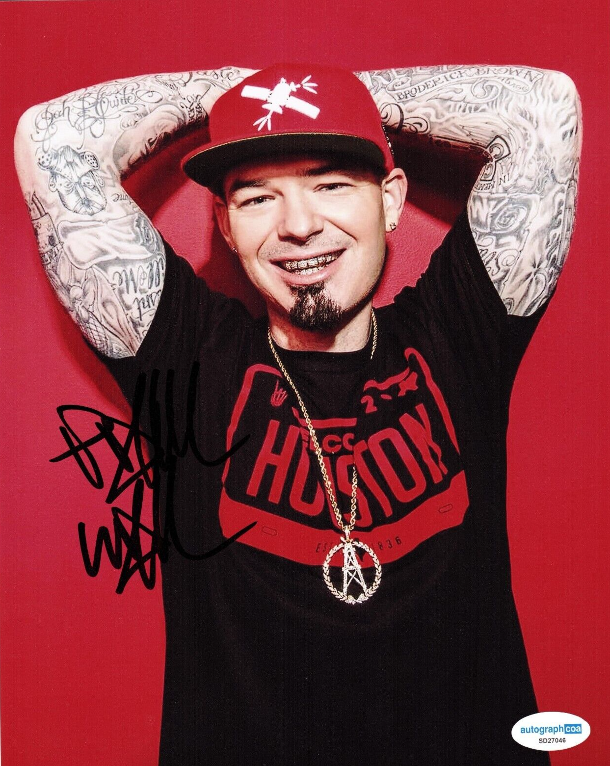 Paul Wall Signed 8x10 Photo Paul Slayton Grillz Hip Hop Rap w/ACOA SD27046