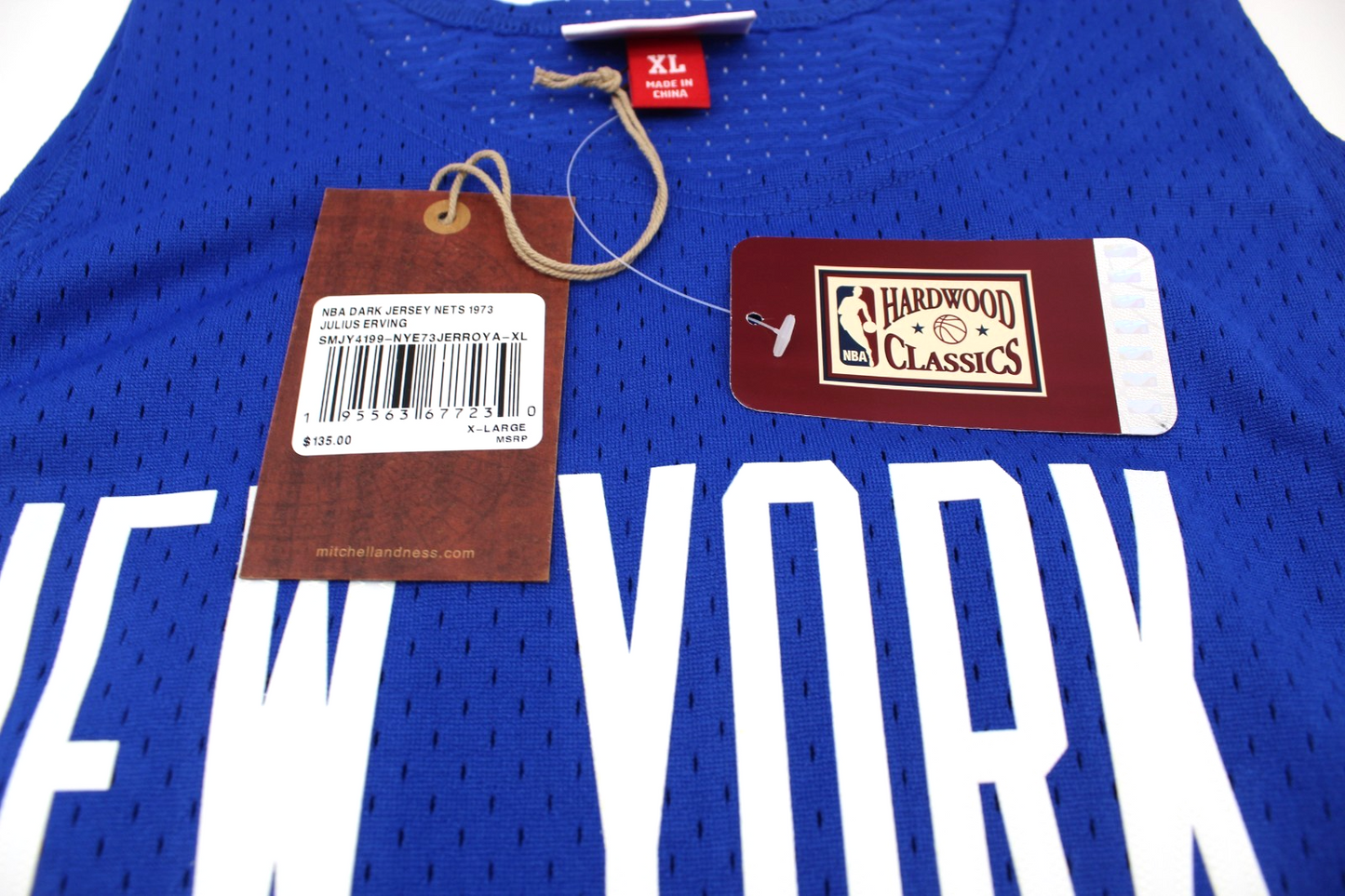Julius Erving Signed New York Nets Mitchell & Ness Basketball Jersey JSA COA