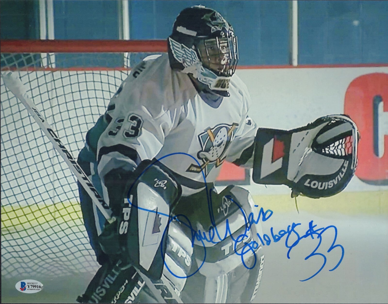 Shaun Weiss Signed Goldberg Mighty Ducks 11x14 Photo w/Beckett COA Y79916