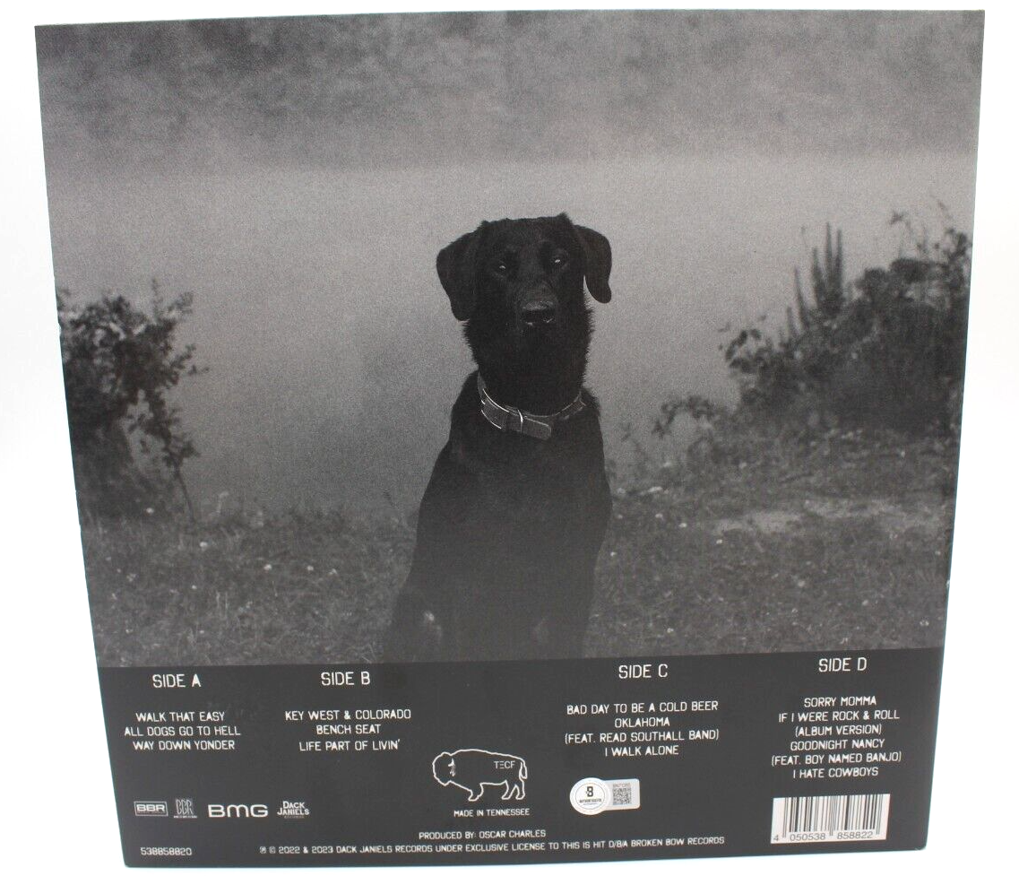 Chase Rice I Hate Cowboys & Dogs Vinyl Record Album LP W/BECKETT COA BAS BN71265