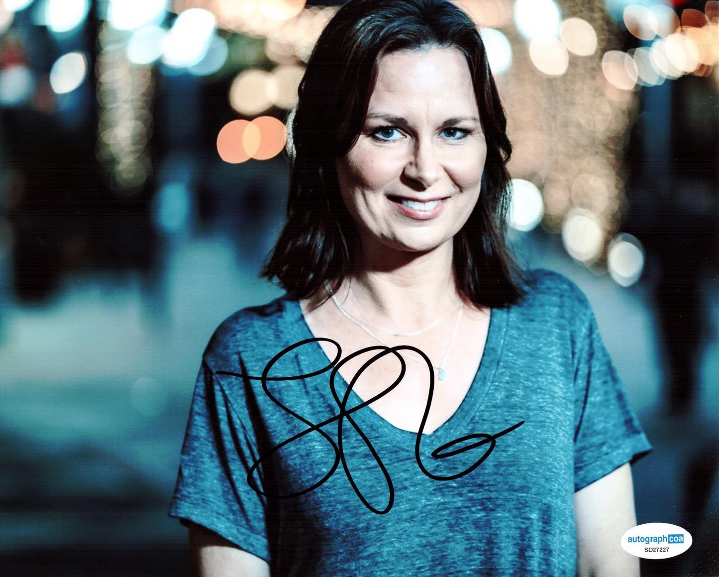 Mary Lynn Rajskub Signed 24 Chloe O'Brian Philadelphia 8x10 Photo w/ACOA SD27227