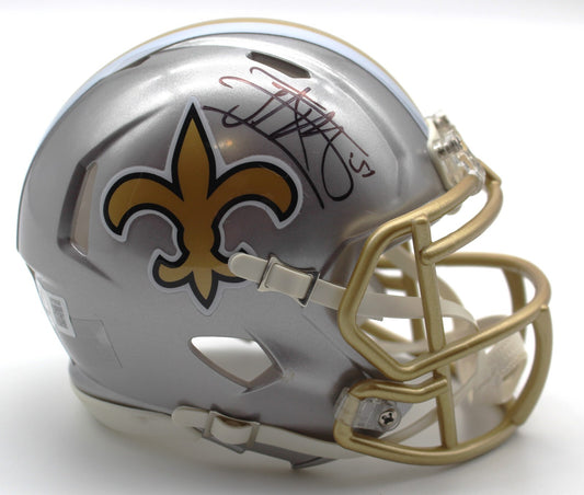 Jonathan Vilma Signed New Orleans Saints Mini Helmet w/Beckett COA BP89588