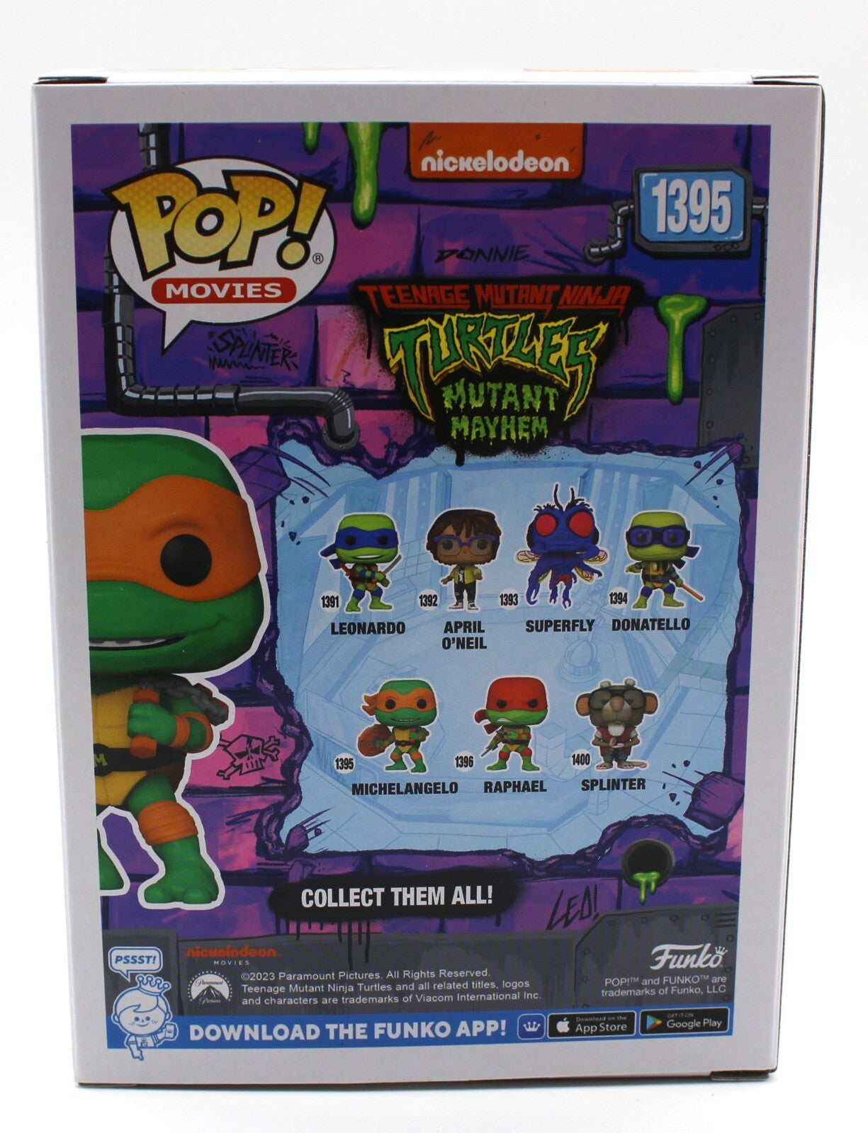 Shamon Brown Jr. Michelangelo Turtle TMNT 1395 Signed Funko Pop JSA AX28781 SWAP