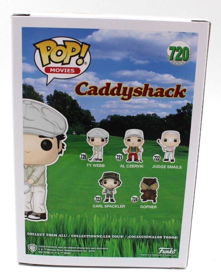 Chevy Chase Signed Caddyshack Movie TY WEBB #720 Funko Pop w/JSA COA MM37514