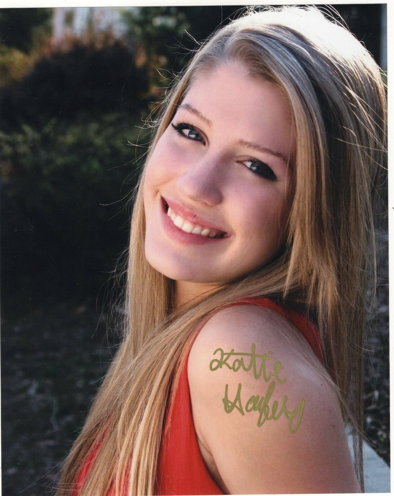 Katie Garfield  Signed  8x10 Photo w/COA The Vampire Diaries #1