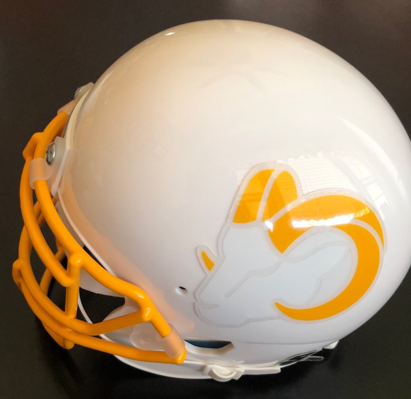 Cam Akers Signed Los Angeles Rams L.A. Custom Mini Football Helmet w/COA #1
