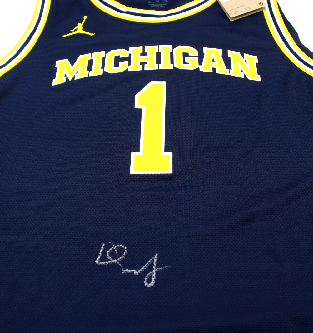 Dusty May Michigan Wolverines Signed Basketball Jersey w/Beckett COA BW54153