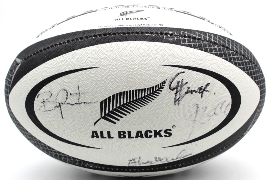 2025-26 New Zealand All Blacks Signed Gilbert Match Replica Full Size Ball W/COA