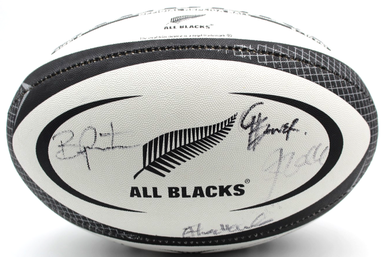 2025-26 New Zealand All Blacks Signed Gilbert Match Replica Full Size Ball W/COA