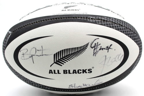 2025-26 New Zealand All Blacks Signed Gilbert Match Replica Full Size Ball W/COA
