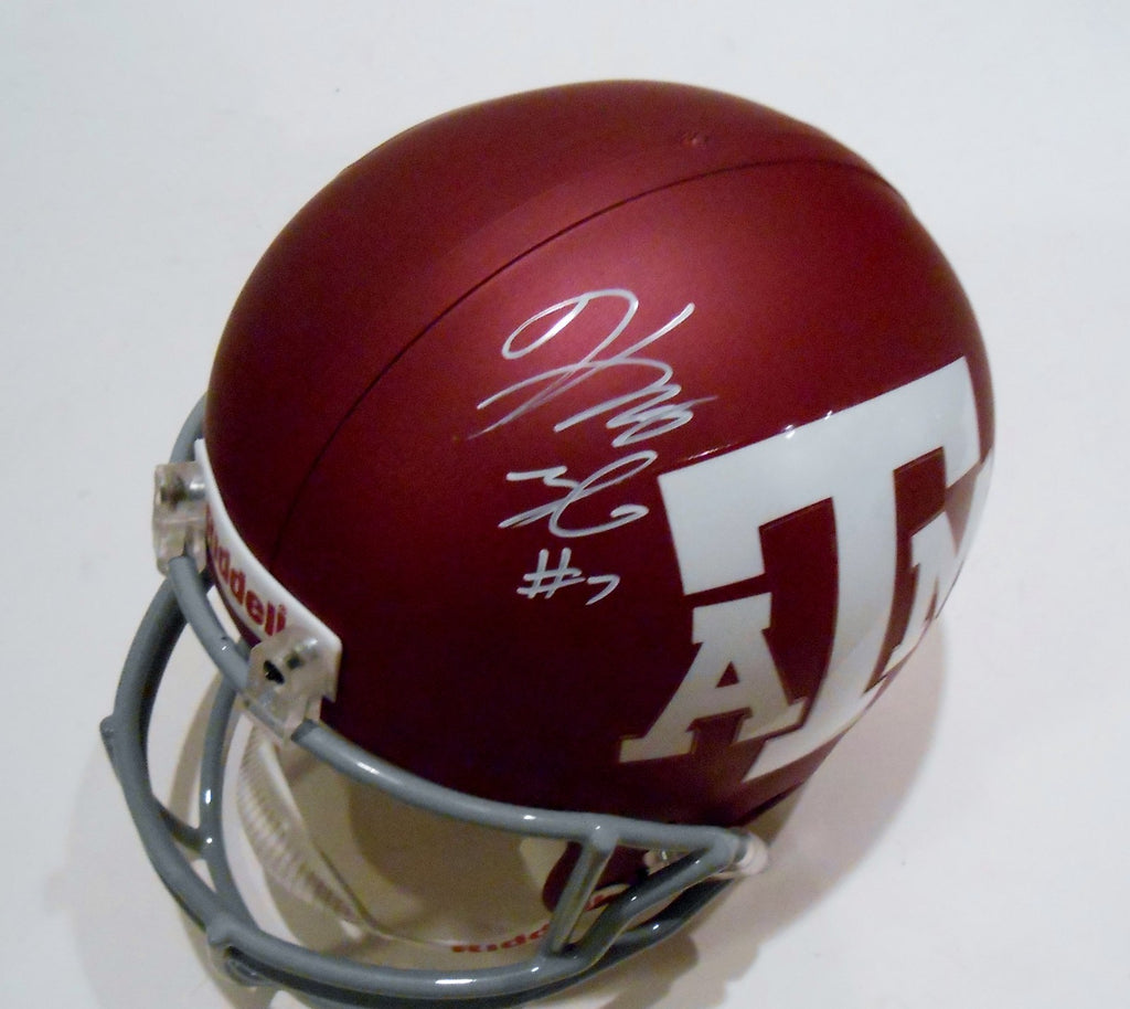 Kenny Hill Signed Texas A&M Aggies Full Size Football Helmet w/COA