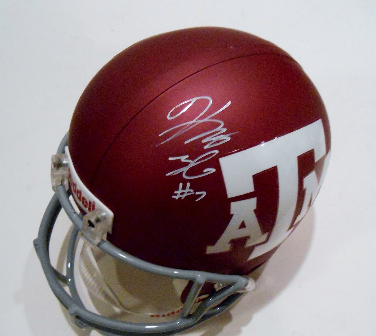 Kenny Hill Signed Texas A&M Aggies Full Size Football Helmet w/COA