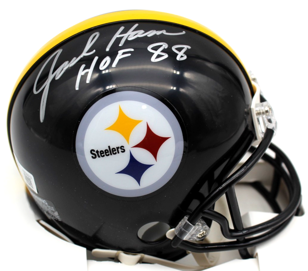 Jack Ham Pittsburgh Steelers Signed Mini Football Helmet w/Beckett BAS WZ55512