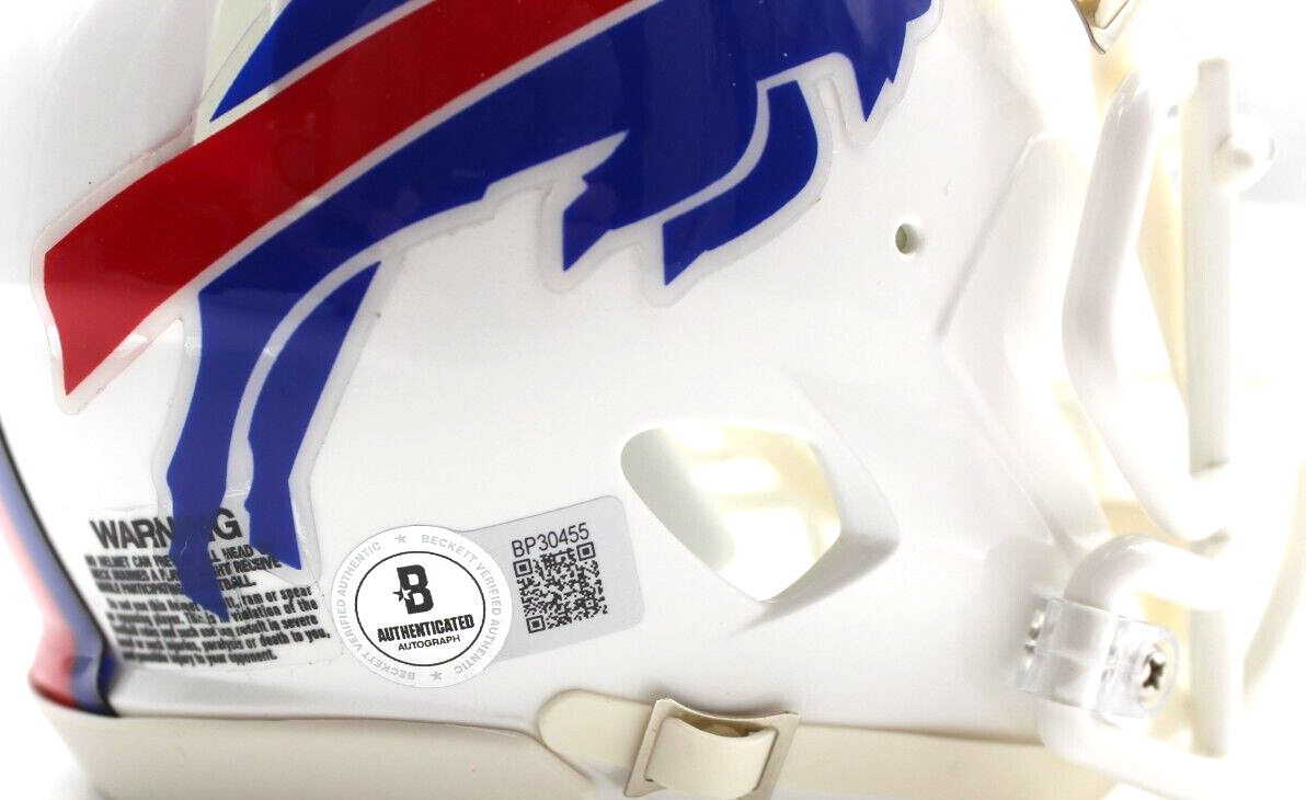 Andre Reed Signed Mini Football Helmet Buffalo Bills HOF w/Beckett COA BP30455