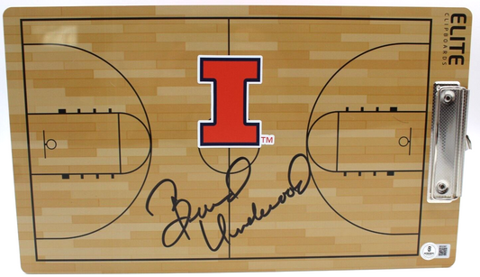 Brad Underwood Illinois Fighting Illini Signed Clipboard w/Beckett COA BR32967