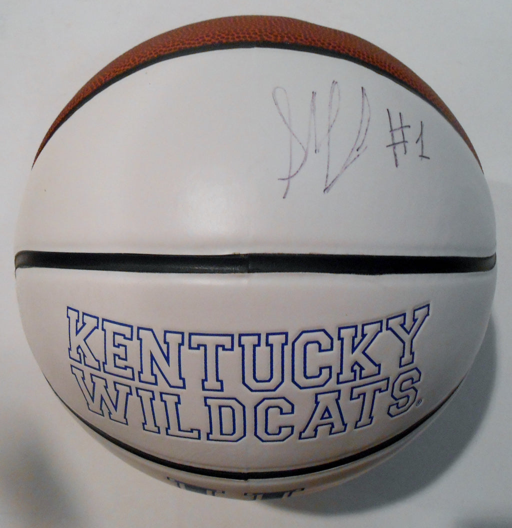 Skal Labissiere Signed Kentucky Wildcats Logo Basketball w/JSA COA SD08608