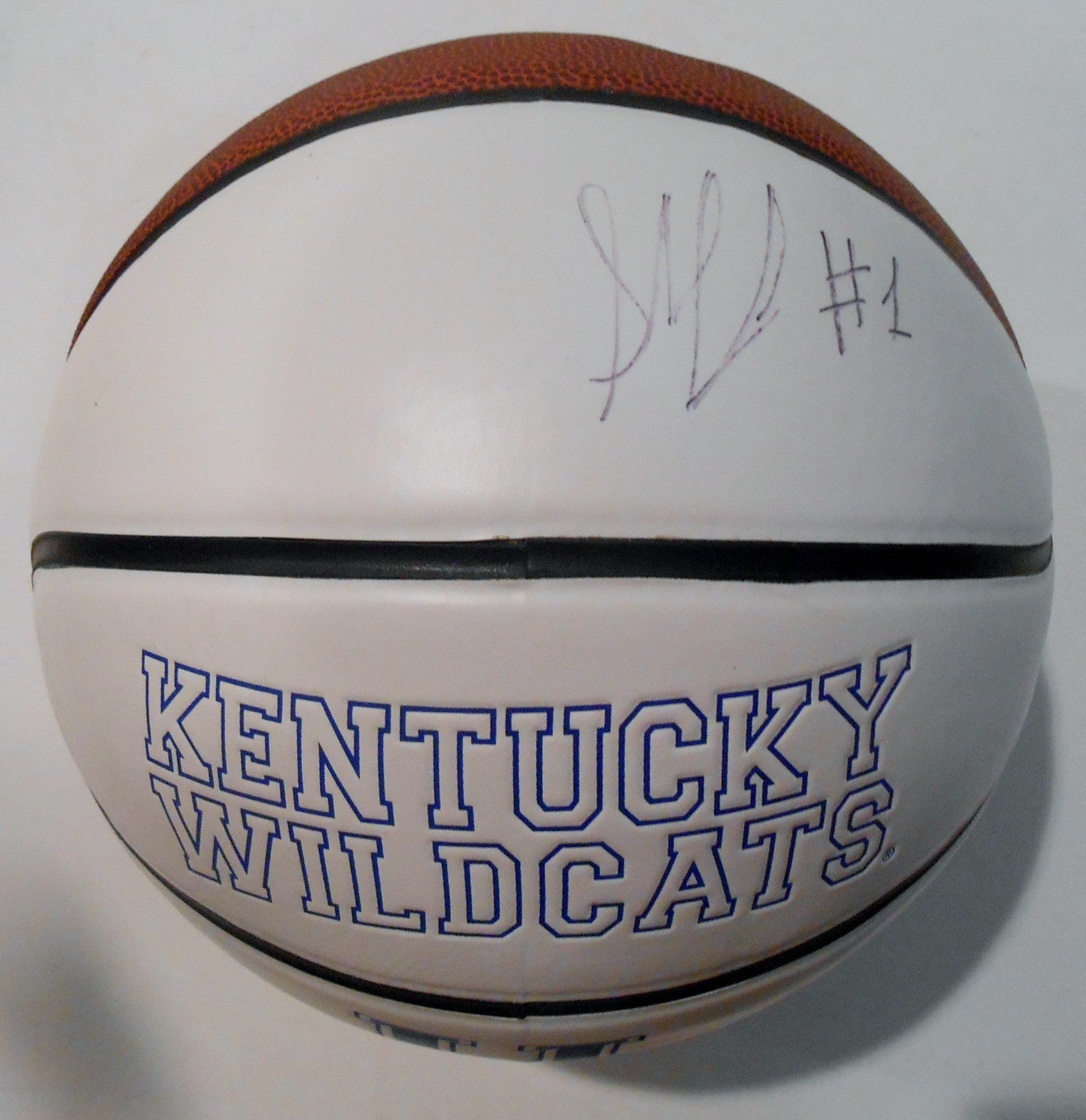 Skal Labissiere Signed Kentucky Wildcats Logo Basketball w/JSA COA SD08608