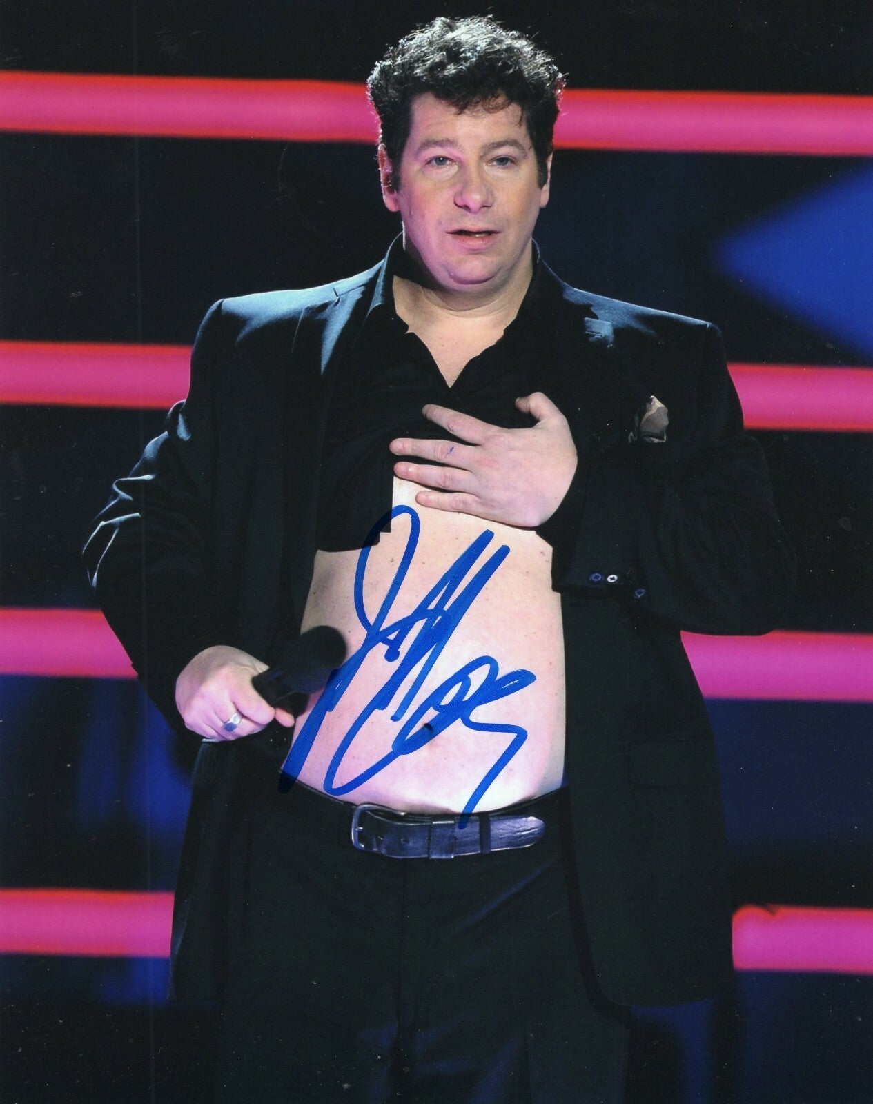 Jeff Ross Signed 8x10 Photo w/COA Comedian Along Came Polly Roast Battle #1