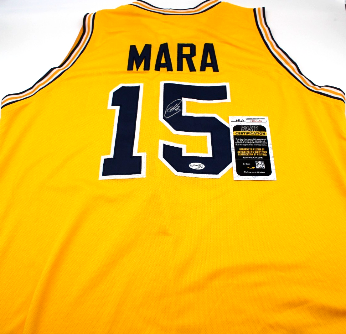 Aday Mara Signed Custom Michigan Wolverines Basketball Jersey w/JSA COA CR86420