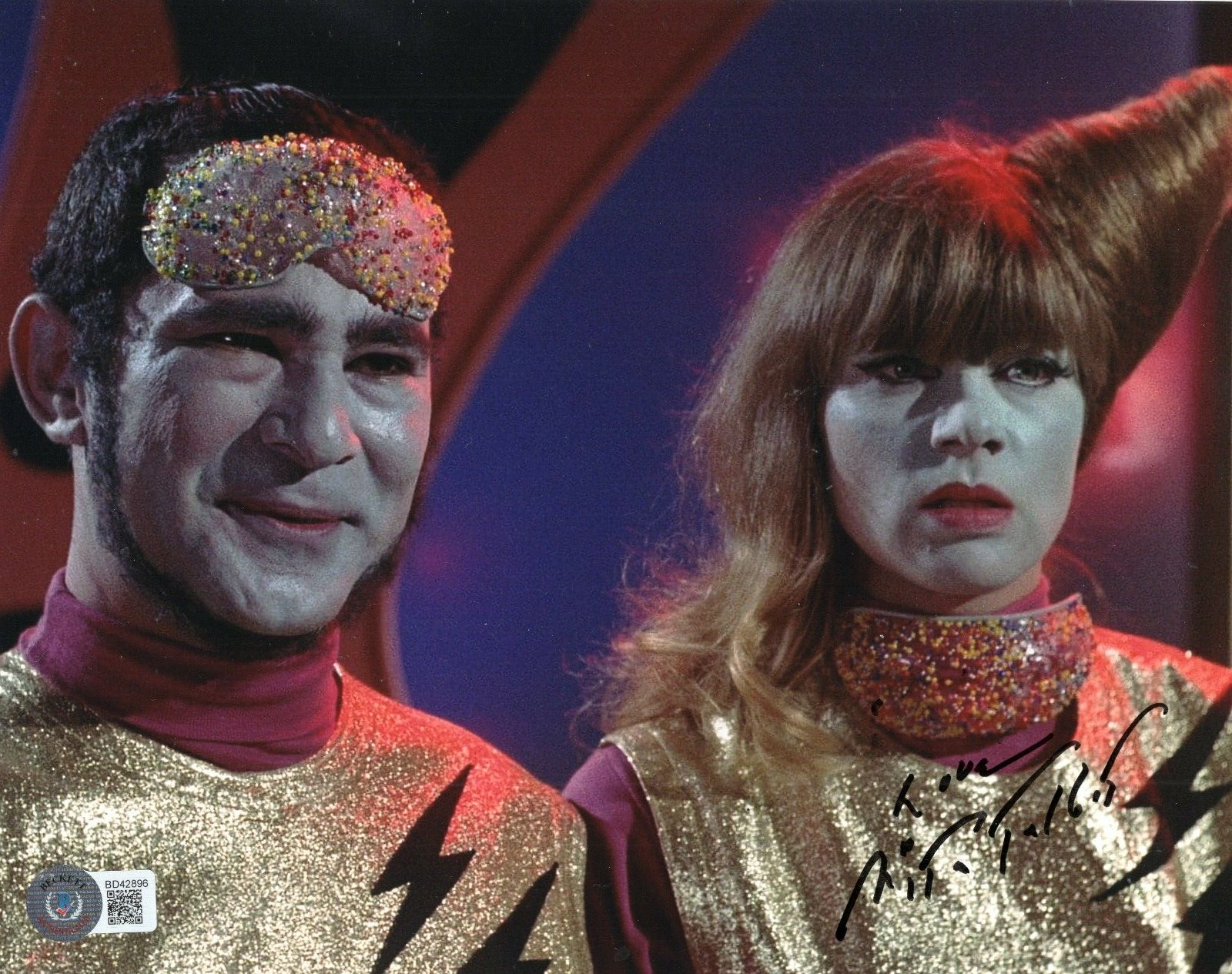 Nita Talbot Signed The Monkees Sunshine Factory 8x10 Photo w/Beckett COA BD42896