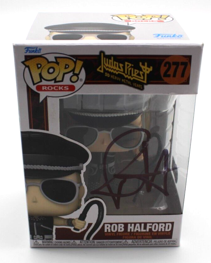 Rob Halford Judas Priest Pop Rocks 277 Signed Funko Pop w/Beckett BP30247 Swap