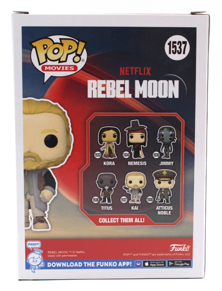 Charlie Hunnam Signed Netflix Rebel Moon Kai Funko Pop w/Beckett COA BR25982