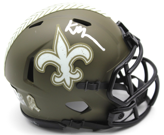 Kellen Moore Signed New Orleans Saints Mini Football Helmet w/Beckett BR32651