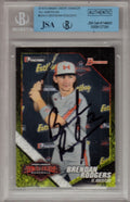 Brendan Rodgers Signed Bowman 2014 Under Armour Baseball Game Card JSA Y46620