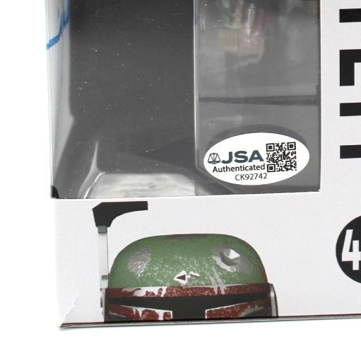 Temuera Morrison Signed Boba Fett Star Wars 462 Funko Pop w/JSA COA CK92742