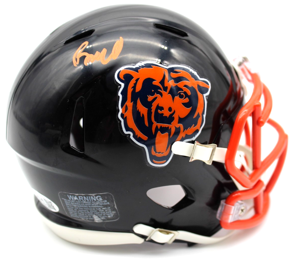 Rome Odunze Signed Chicago Bears Custom Mini Football Helmet w/JSA COA CR86616