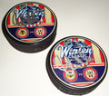 Justin Peters signed 2015 Winter Classic Capitals Souvenir dualing puck w/coa