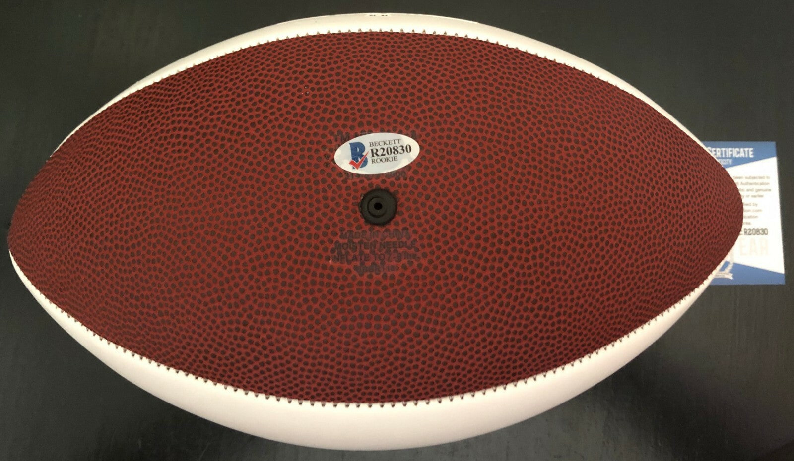 Riley Ridley Chicago Bears Signed Full Size Logo Football W/Beckett COA Proof #1