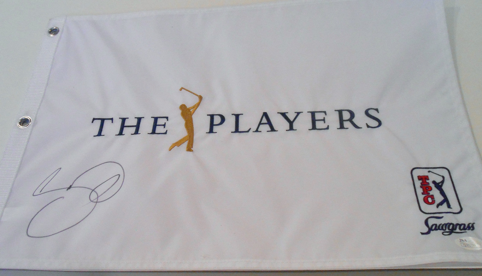 Jason Day Signed 2016 Players Championship Flag w/JSA COA TPC Sawgrass Q30299