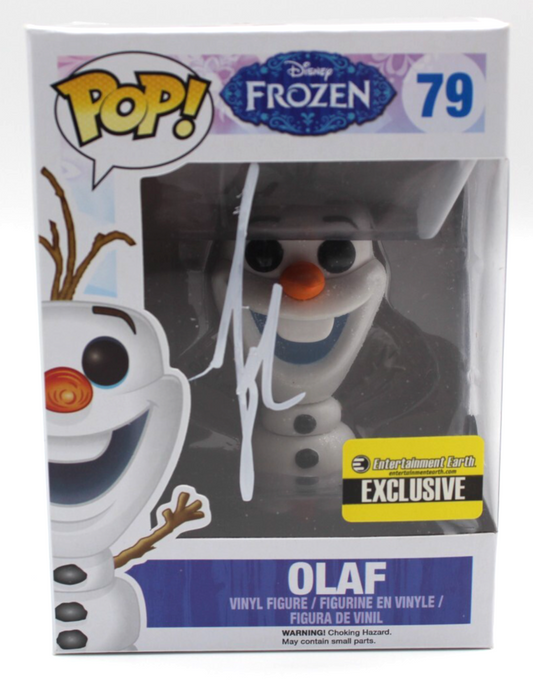 Josh Gad Signed Olaf Disney Frozen Movie 79 Funko Pop w/Beckett COA BR25867