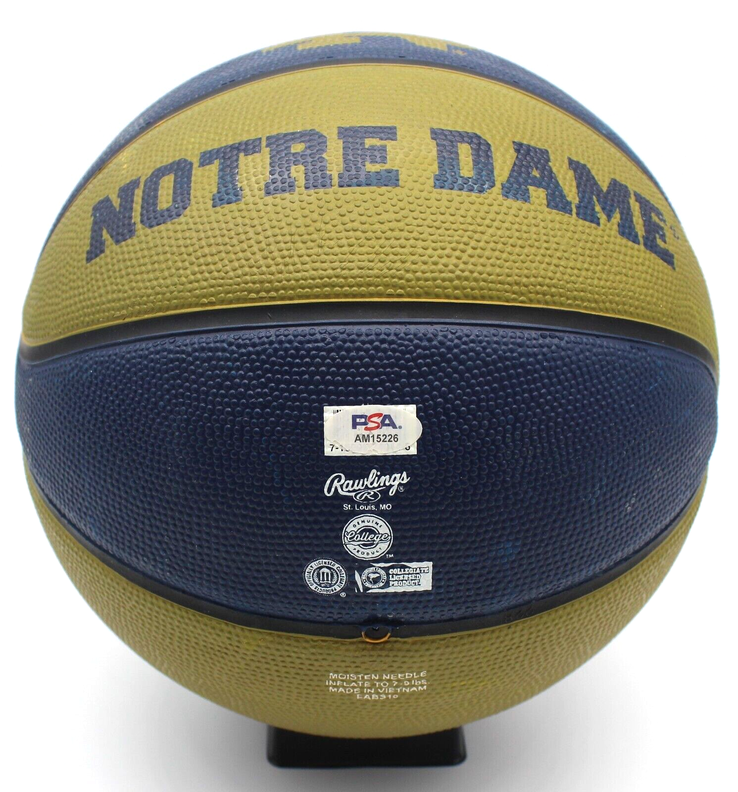 Blake Wesley Signed Notre Dame Fighting Irish Basketball w/PSA DNA COA AM15226