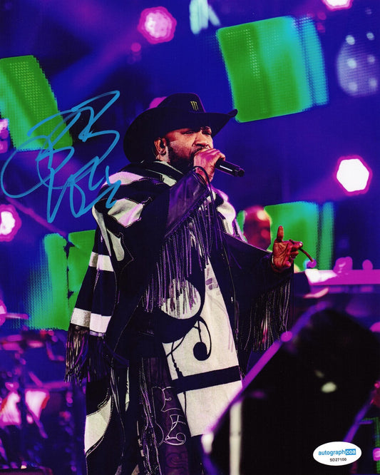 Bun B Signed 8x10 Photo Rapper Hip Hop UGK Trill OG w/ACOA SD27100