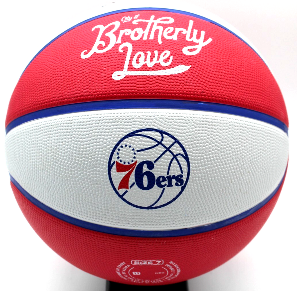 Julius Erving DR J. Philadelphia 76ers Signed Basketball W/Beckett LOA AE36583