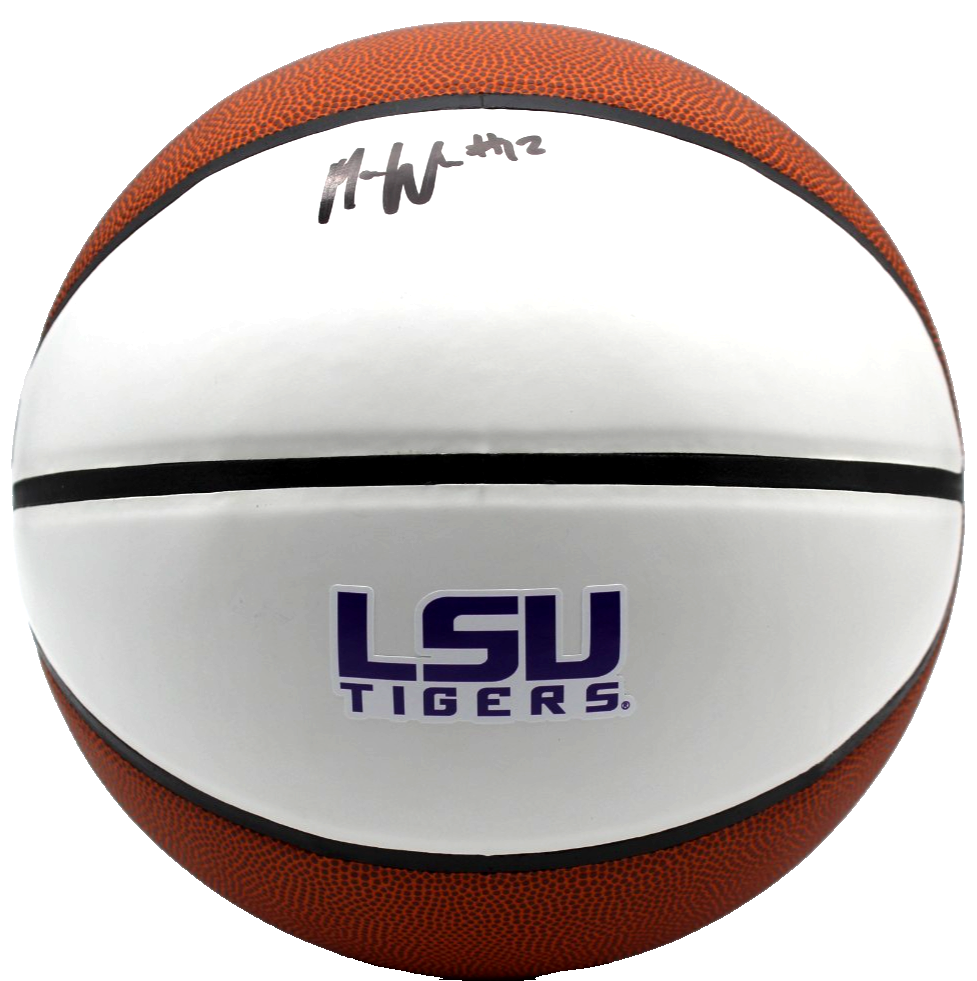 Mikaylah Williams Signed LSU Tigers Logo Basketball W/Beckett COA BY018693