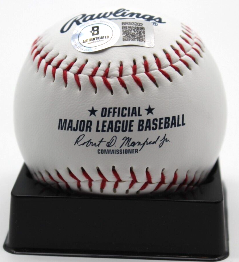 Glendon Rusch Signed Major League Chicago Cubs Logo Baseball w/Beckett BR93202