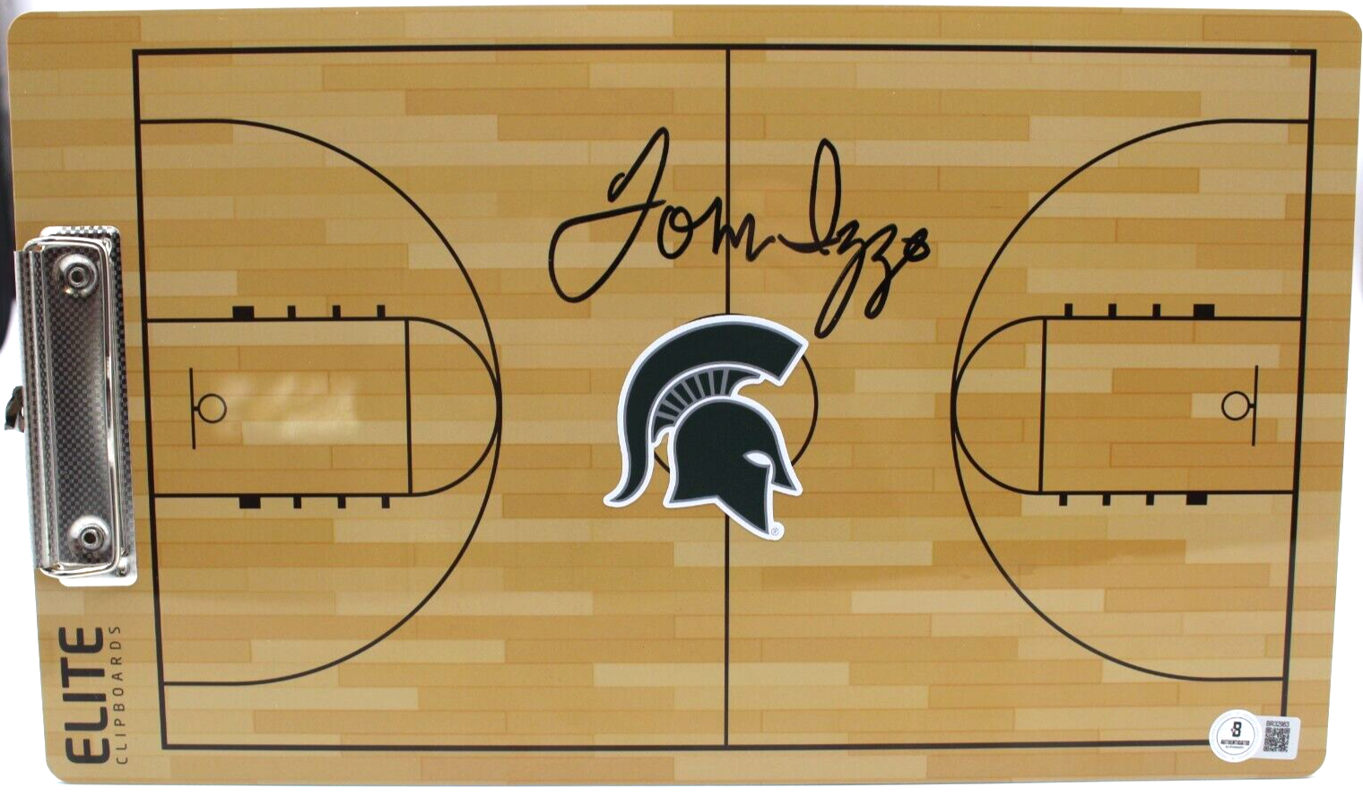 Tom Izzo Michigan State Spartans Signed Clipboard/Play w/Beckett COA BR32963
