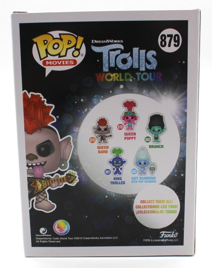 Rachel Bloom Trolls World Tour Queen Barb Signed Funko Pop w/Beckett COA BP89914
