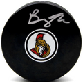 Brady Tkachuk Signed Ottawa Senators Hockey Logo Puck w/Beckett COA BW54128