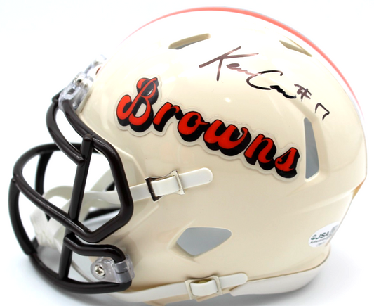 Kevin KC Concepcion Signed Cleveland Browns Retro Mini Helmet w/JSA COA CR86332