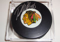 Rostislav Olesz Signed Puck w/COA Chicago Blackhawks Autograph Souvenir 2011 B