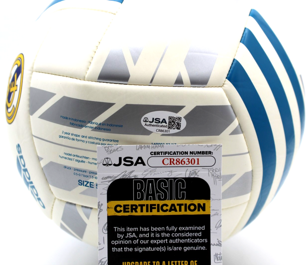 Roberto Carlos Signed Real Madrid Soccer Ball World Cup w/JSA COA CR86301 Brazil