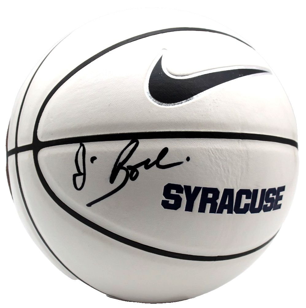 Jim Boeheim Signed Syracuse Orange Nike Logo Basketball W/Beckett COA BT56234